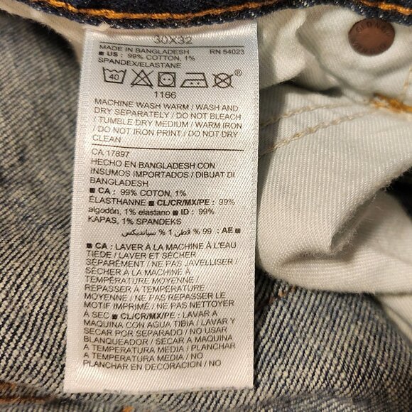 Slim Fit Flex Blue Jeans for Men 30/32 - Picture 8 of 8